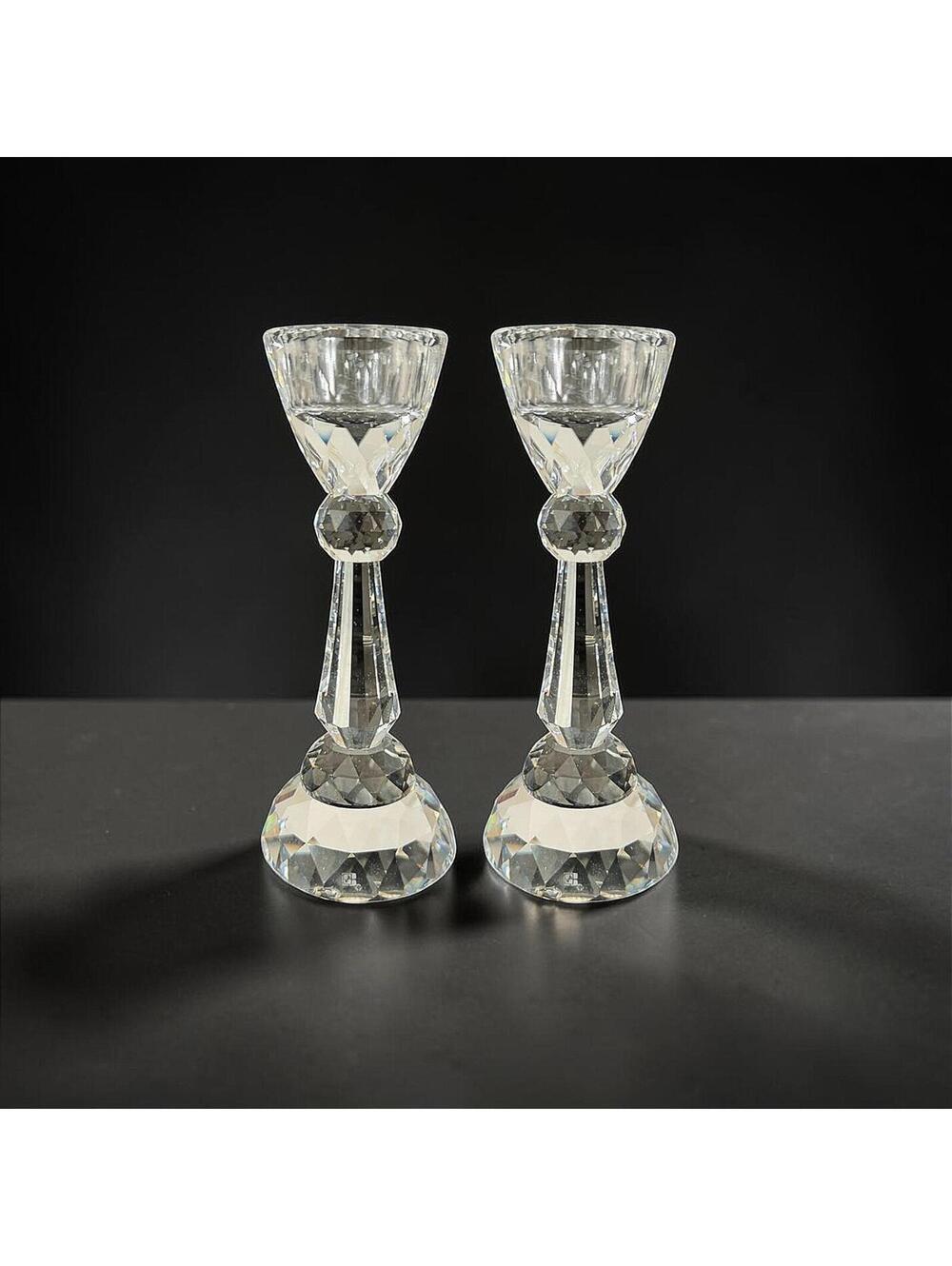 Rare Swarovski Crystal Candlestick PAIR In Original Box (set of 2) - 10242